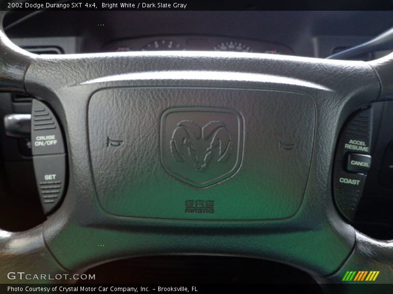 Bright White / Dark Slate Gray 2002 Dodge Durango SXT 4x4