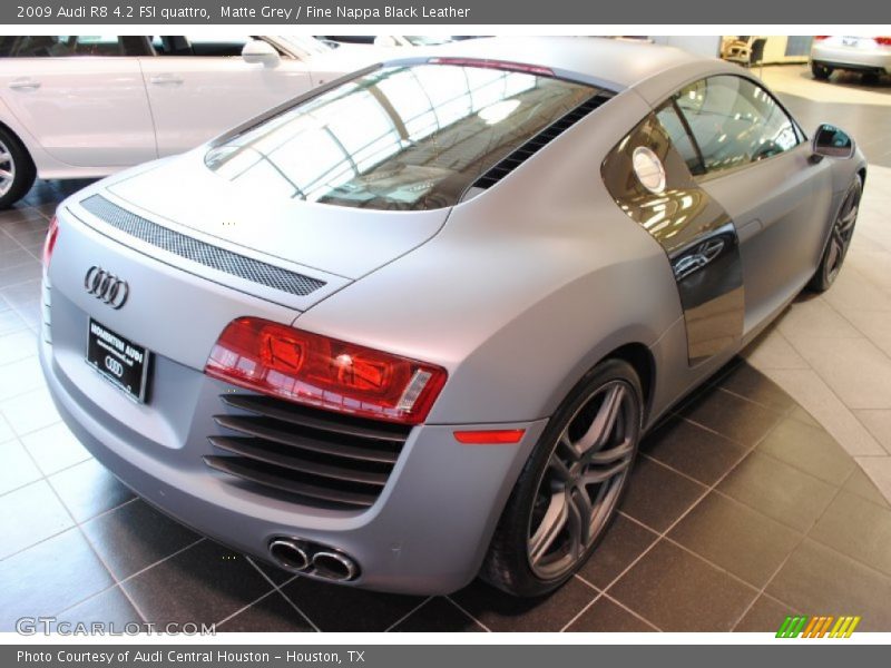 Matte Grey / Fine Nappa Black Leather 2009 Audi R8 4.2 FSI quattro