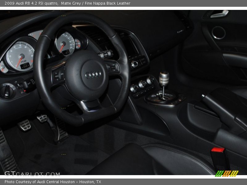 Matte Grey / Fine Nappa Black Leather 2009 Audi R8 4.2 FSI quattro