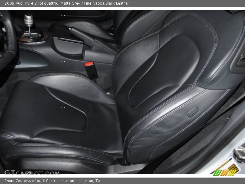 Matte Grey / Fine Nappa Black Leather 2009 Audi R8 4.2 FSI quattro