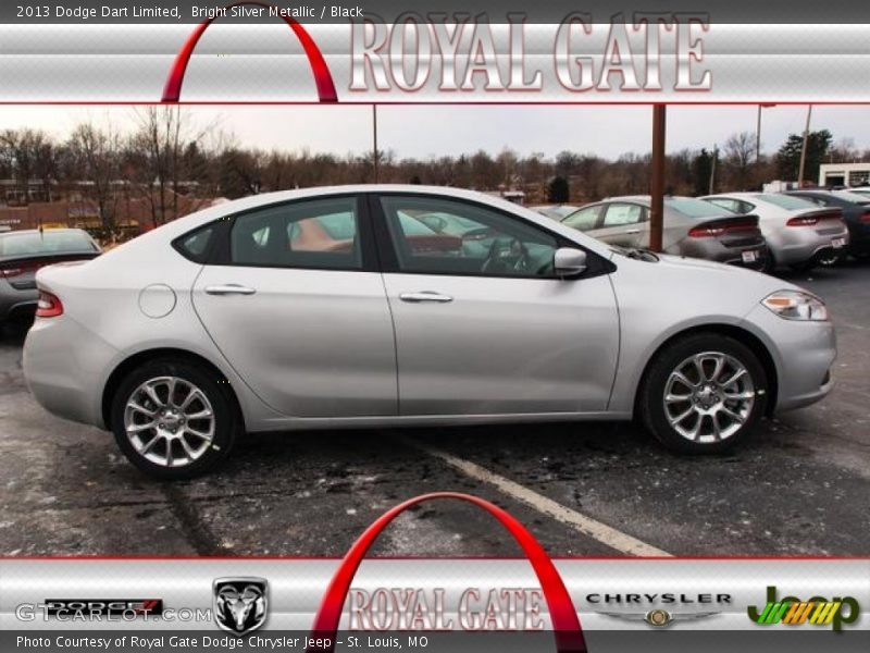 Bright Silver Metallic / Black 2013 Dodge Dart Limited