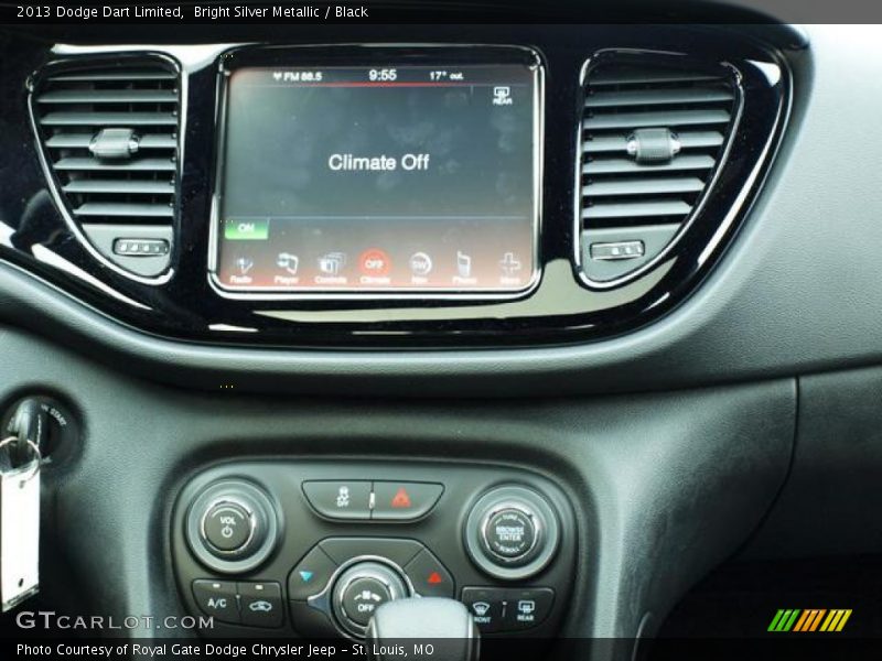 Bright Silver Metallic / Black 2013 Dodge Dart Limited