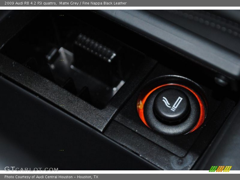 Matte Grey / Fine Nappa Black Leather 2009 Audi R8 4.2 FSI quattro