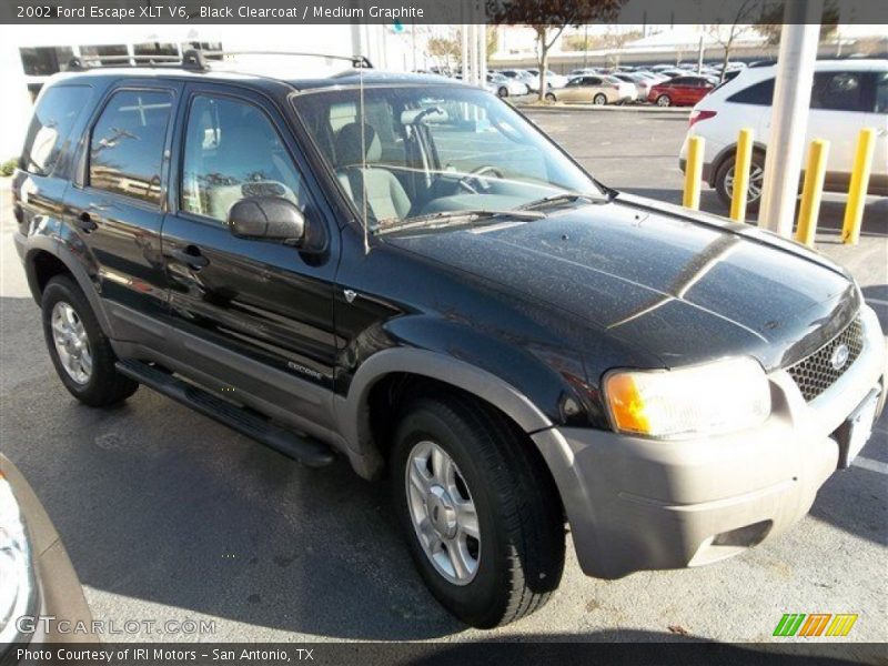 Black Clearcoat / Medium Graphite 2002 Ford Escape XLT V6