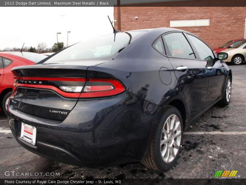 Maximum Steel Metallic / Black 2013 Dodge Dart Limited