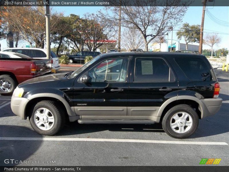 Black Clearcoat / Medium Graphite 2002 Ford Escape XLT V6