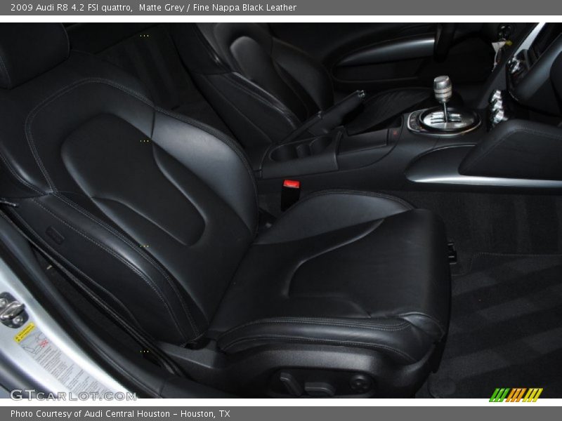 Matte Grey / Fine Nappa Black Leather 2009 Audi R8 4.2 FSI quattro