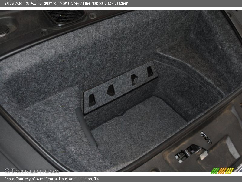 Matte Grey / Fine Nappa Black Leather 2009 Audi R8 4.2 FSI quattro