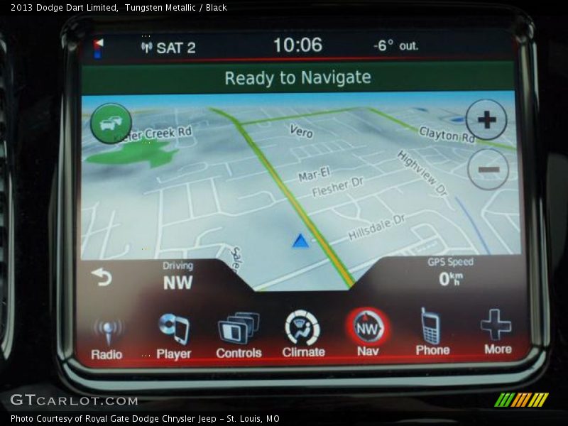 Tungsten Metallic / Black 2013 Dodge Dart Limited