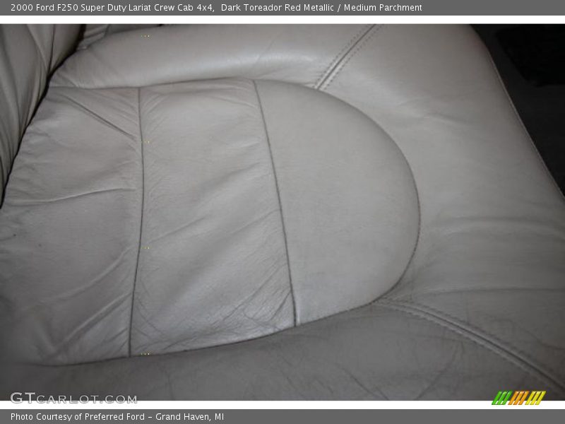 Dark Toreador Red Metallic / Medium Parchment 2000 Ford F250 Super Duty Lariat Crew Cab 4x4