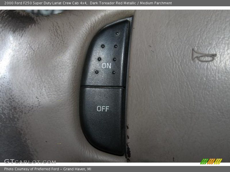 Dark Toreador Red Metallic / Medium Parchment 2000 Ford F250 Super Duty Lariat Crew Cab 4x4