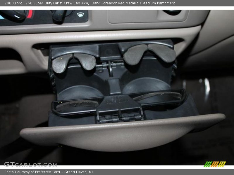 Dark Toreador Red Metallic / Medium Parchment 2000 Ford F250 Super Duty Lariat Crew Cab 4x4