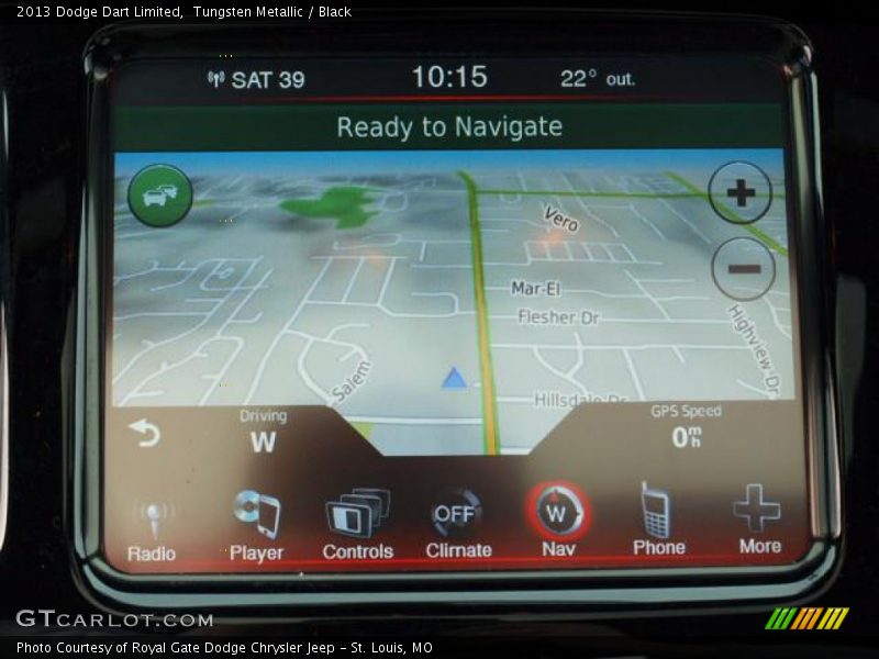 Tungsten Metallic / Black 2013 Dodge Dart Limited