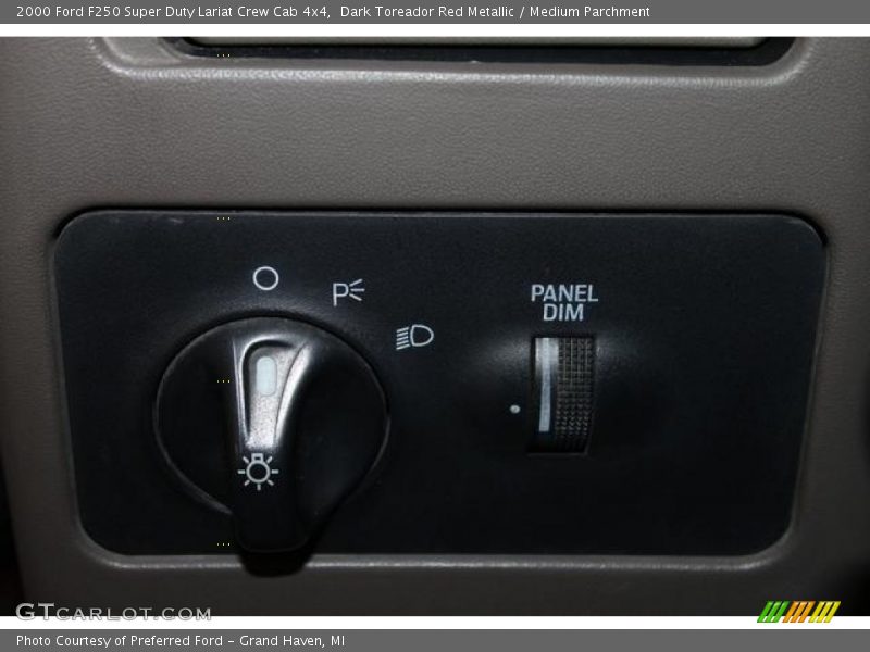 Dark Toreador Red Metallic / Medium Parchment 2000 Ford F250 Super Duty Lariat Crew Cab 4x4