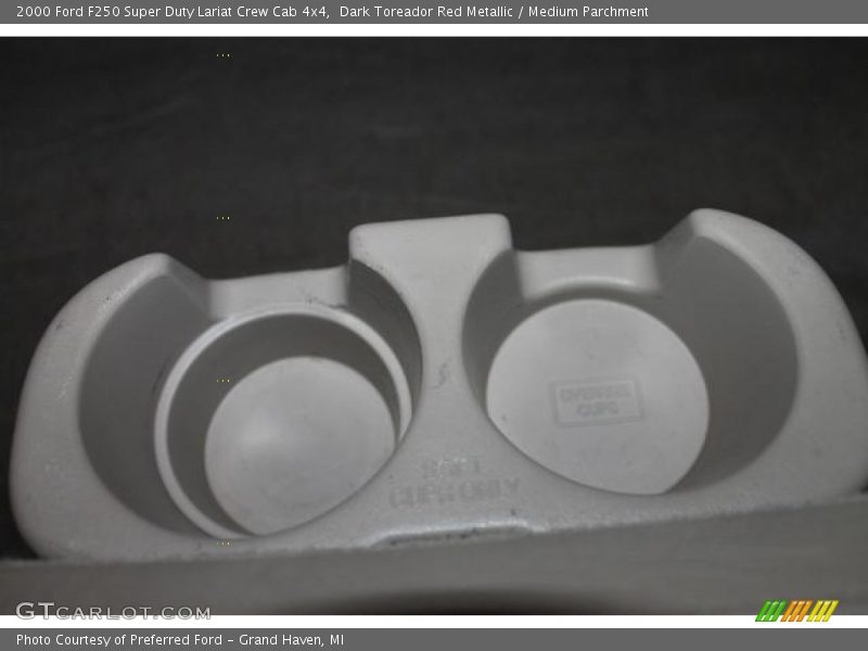 Dark Toreador Red Metallic / Medium Parchment 2000 Ford F250 Super Duty Lariat Crew Cab 4x4