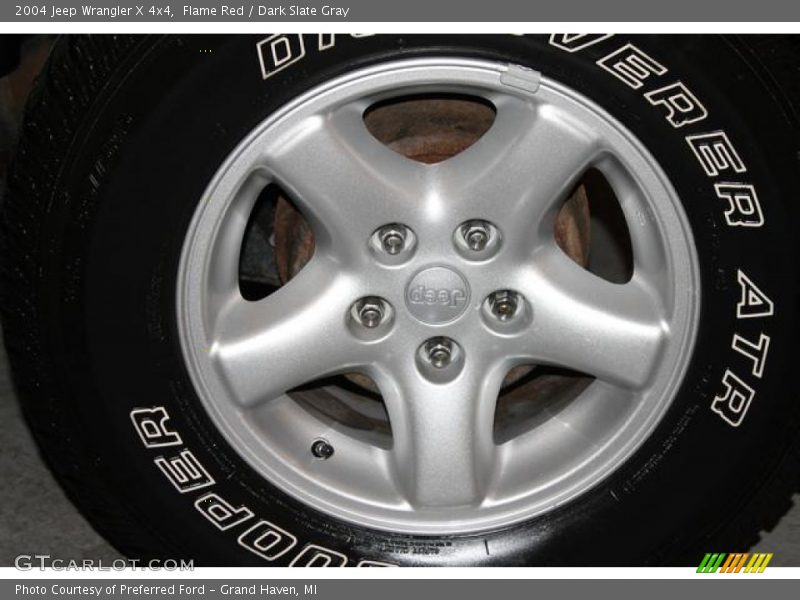 Flame Red / Dark Slate Gray 2004 Jeep Wrangler X 4x4