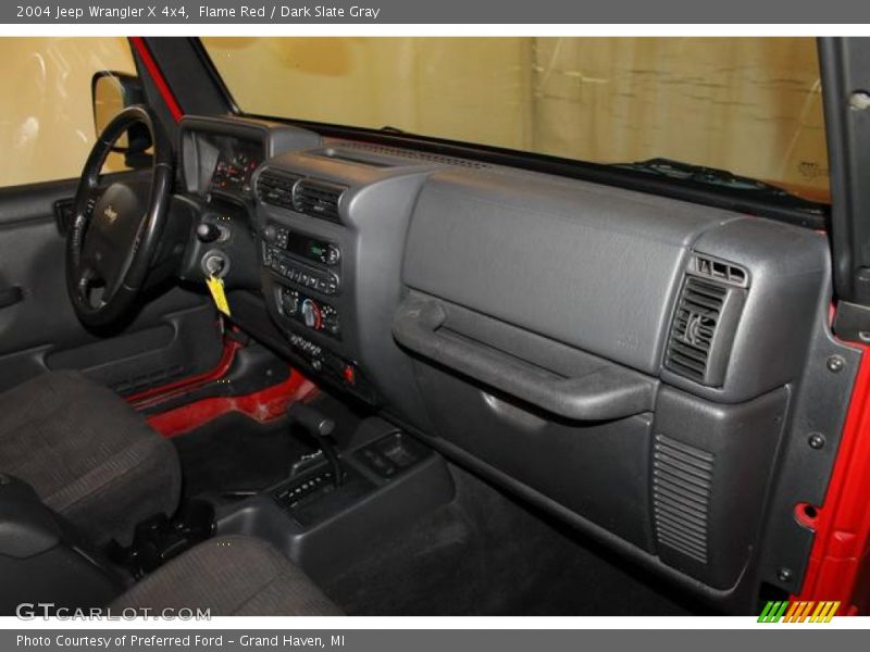 Flame Red / Dark Slate Gray 2004 Jeep Wrangler X 4x4