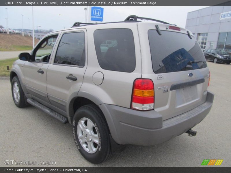 Light Parchment Gold Metallic / Medium Parchment Beige 2001 Ford Escape XLT V6 4WD