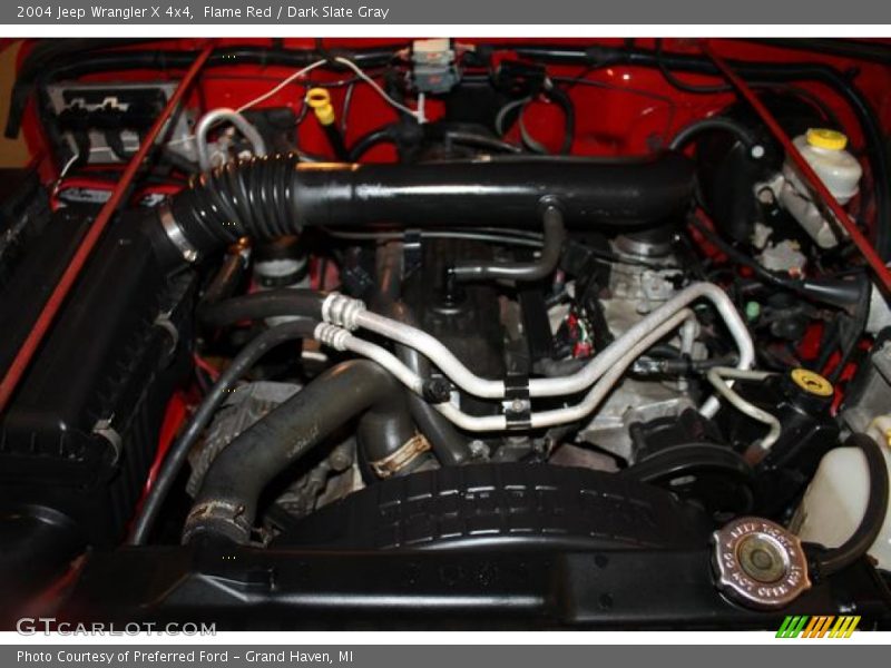 Flame Red / Dark Slate Gray 2004 Jeep Wrangler X 4x4