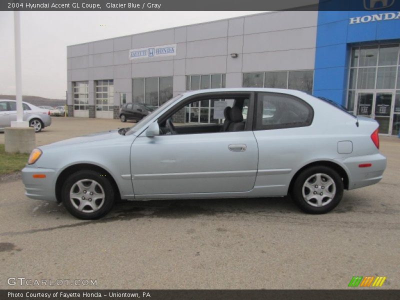 Glacier Blue / Gray 2004 Hyundai Accent GL Coupe