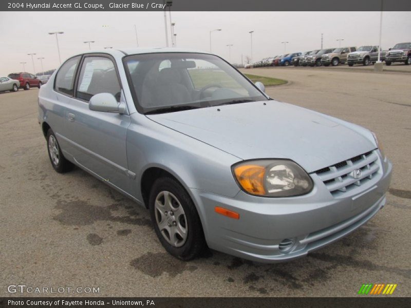 Glacier Blue / Gray 2004 Hyundai Accent GL Coupe