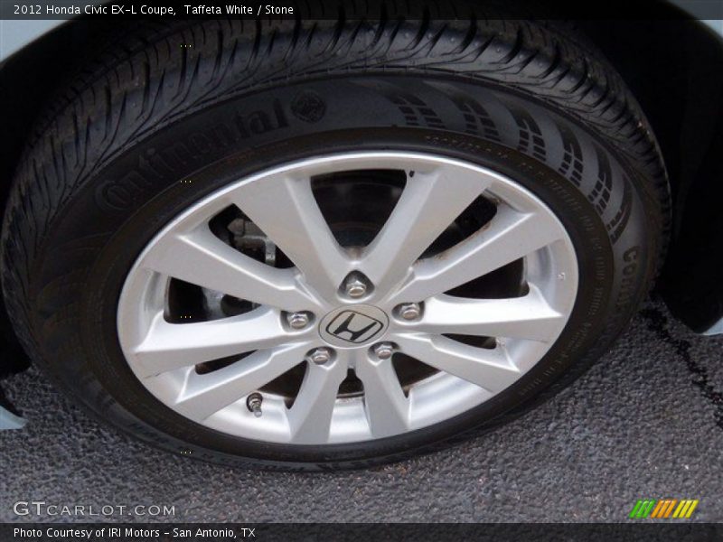 Taffeta White / Stone 2012 Honda Civic EX-L Coupe