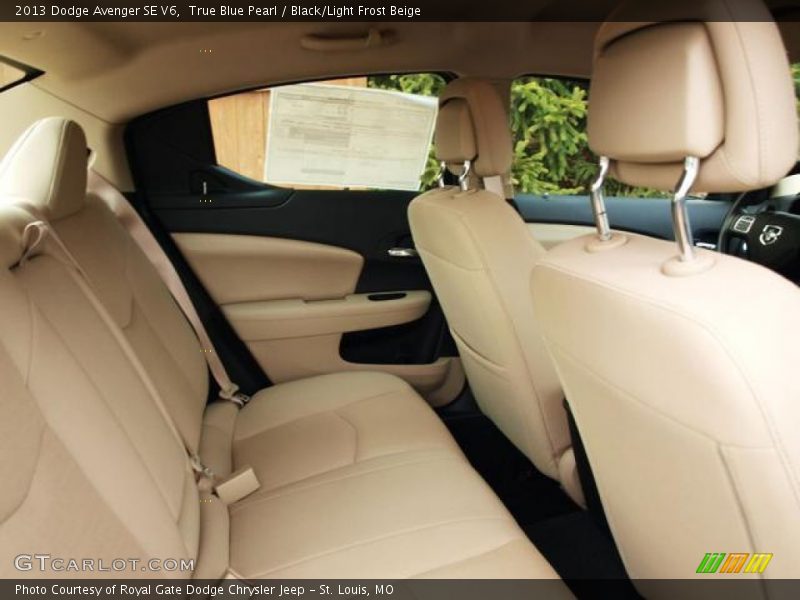 True Blue Pearl / Black/Light Frost Beige 2013 Dodge Avenger SE V6