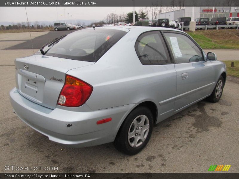 Glacier Blue / Gray 2004 Hyundai Accent GL Coupe