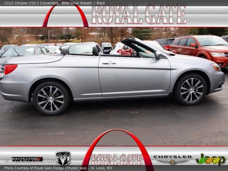 Billet Silver Metallic / Black 2013 Chrysler 200 S Convertible