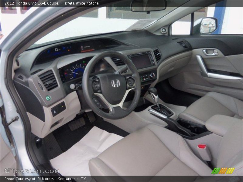 2012 Civic EX-L Coupe Stone Interior