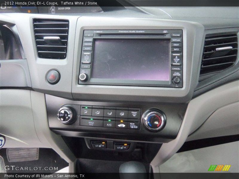 Taffeta White / Stone 2012 Honda Civic EX-L Coupe