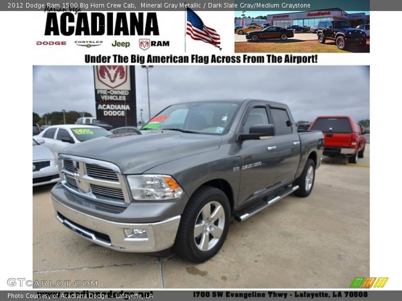 Mineral Gray Metallic / Dark Slate Gray/Medium Graystone 2012 Dodge Ram 1500 Big Horn Crew Cab