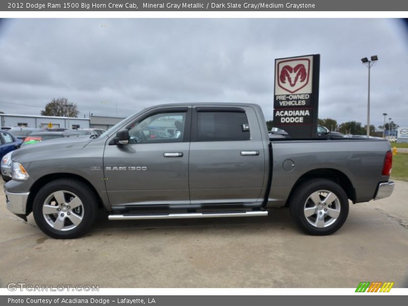 Mineral Gray Metallic / Dark Slate Gray/Medium Graystone 2012 Dodge Ram 1500 Big Horn Crew Cab