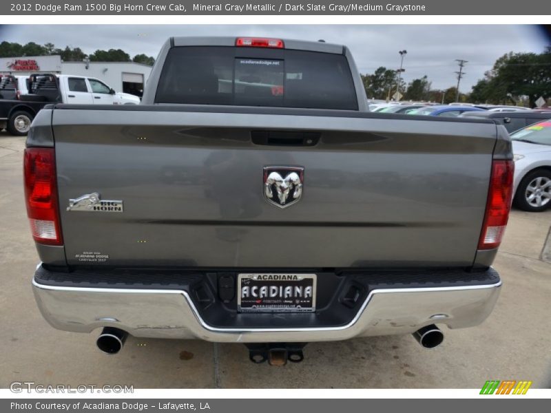 Mineral Gray Metallic / Dark Slate Gray/Medium Graystone 2012 Dodge Ram 1500 Big Horn Crew Cab