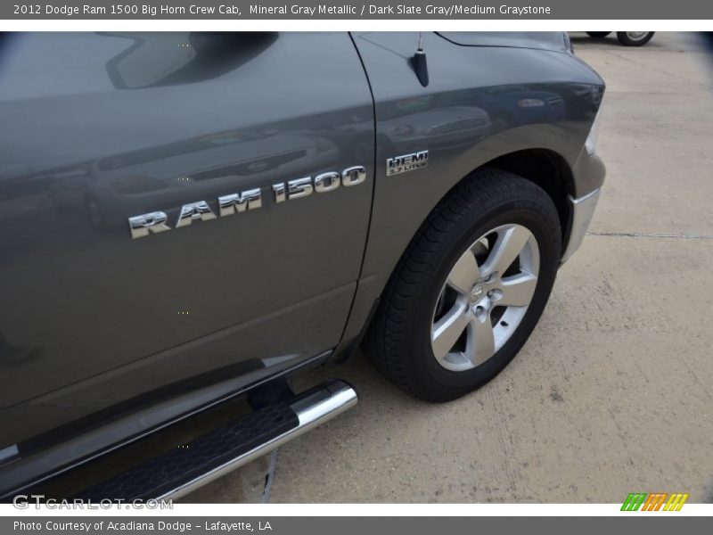 Mineral Gray Metallic / Dark Slate Gray/Medium Graystone 2012 Dodge Ram 1500 Big Horn Crew Cab