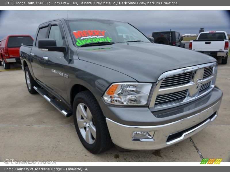 Mineral Gray Metallic / Dark Slate Gray/Medium Graystone 2012 Dodge Ram 1500 Big Horn Crew Cab