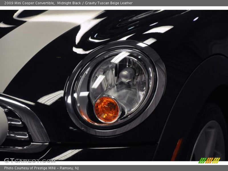 Midnight Black / Gravity Tuscan Beige Leather 2009 Mini Cooper Convertible