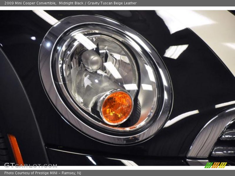 Midnight Black / Gravity Tuscan Beige Leather 2009 Mini Cooper Convertible