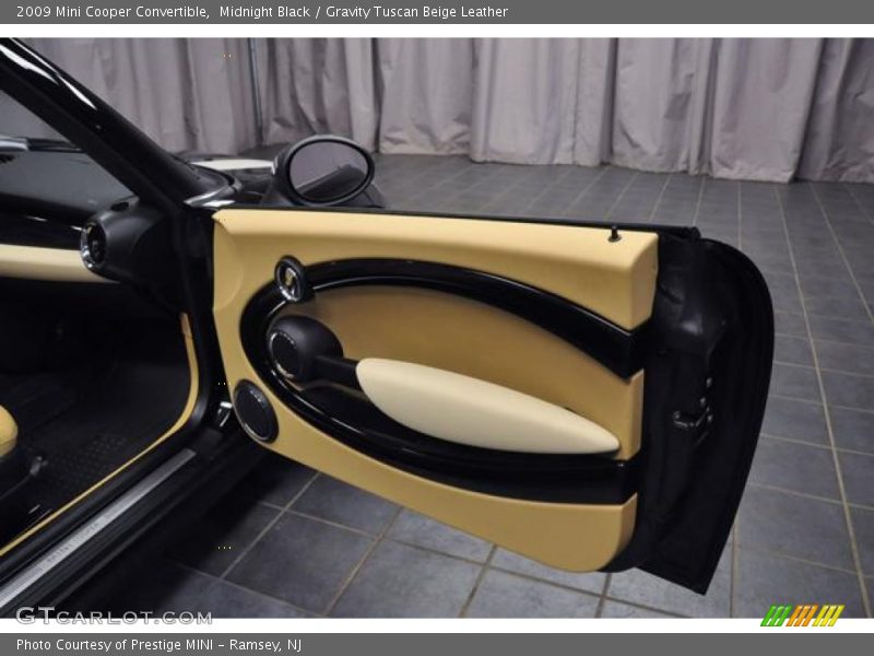 Midnight Black / Gravity Tuscan Beige Leather 2009 Mini Cooper Convertible