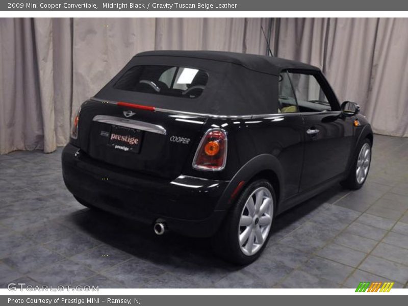 Midnight Black / Gravity Tuscan Beige Leather 2009 Mini Cooper Convertible