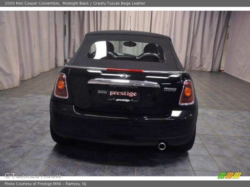 Midnight Black / Gravity Tuscan Beige Leather 2009 Mini Cooper Convertible
