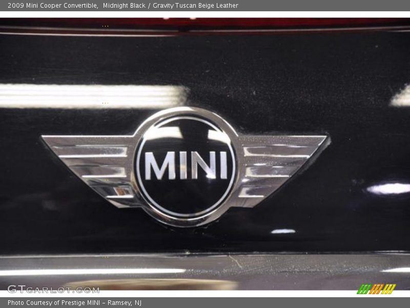 Midnight Black / Gravity Tuscan Beige Leather 2009 Mini Cooper Convertible