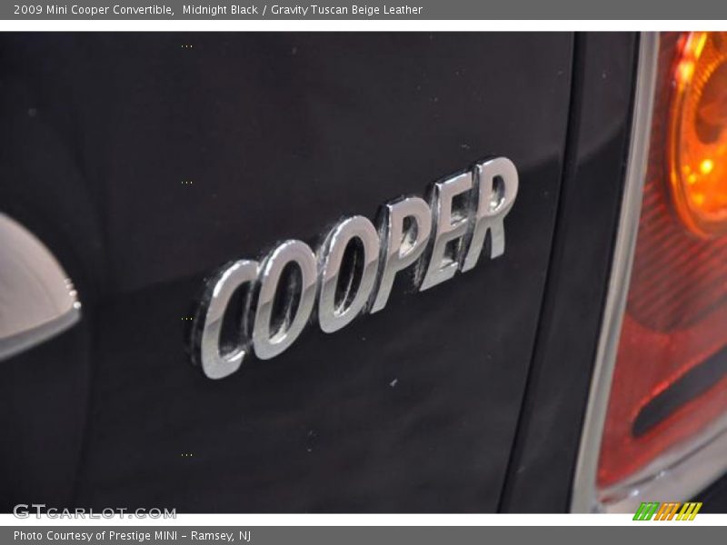 Midnight Black / Gravity Tuscan Beige Leather 2009 Mini Cooper Convertible