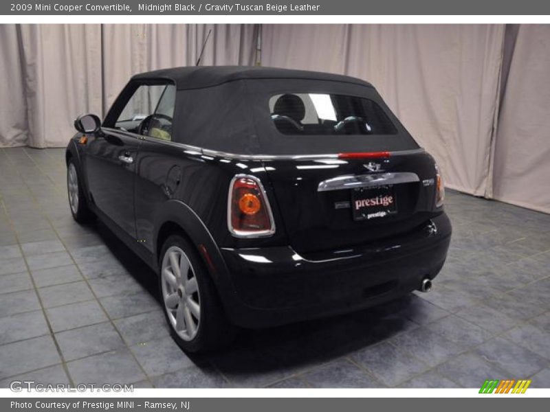 Midnight Black / Gravity Tuscan Beige Leather 2009 Mini Cooper Convertible