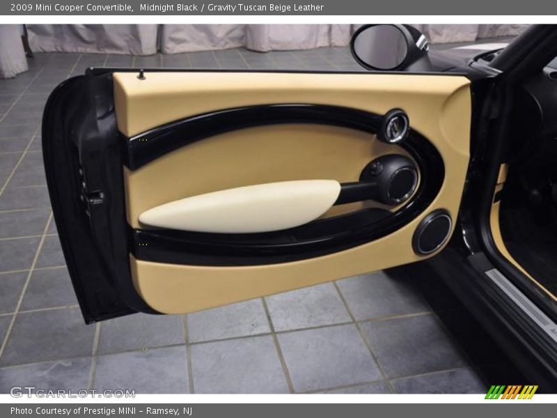 Midnight Black / Gravity Tuscan Beige Leather 2009 Mini Cooper Convertible