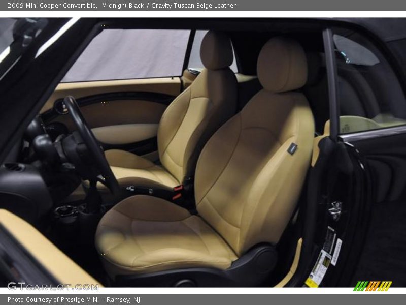 Midnight Black / Gravity Tuscan Beige Leather 2009 Mini Cooper Convertible