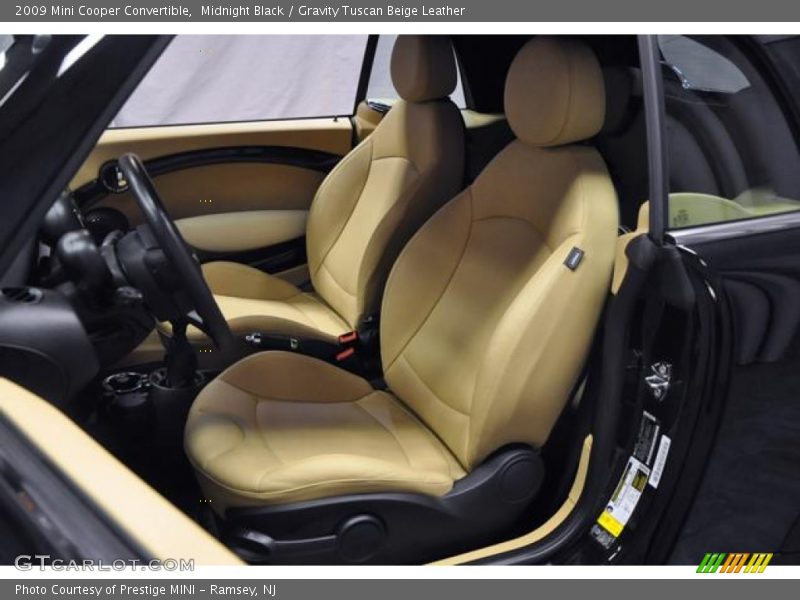 Midnight Black / Gravity Tuscan Beige Leather 2009 Mini Cooper Convertible