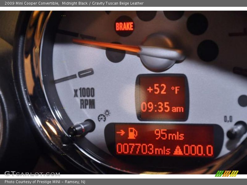 Midnight Black / Gravity Tuscan Beige Leather 2009 Mini Cooper Convertible