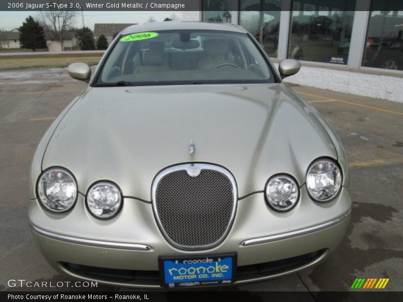 Winter Gold Metallic / Champagne 2006 Jaguar S-Type 3.0