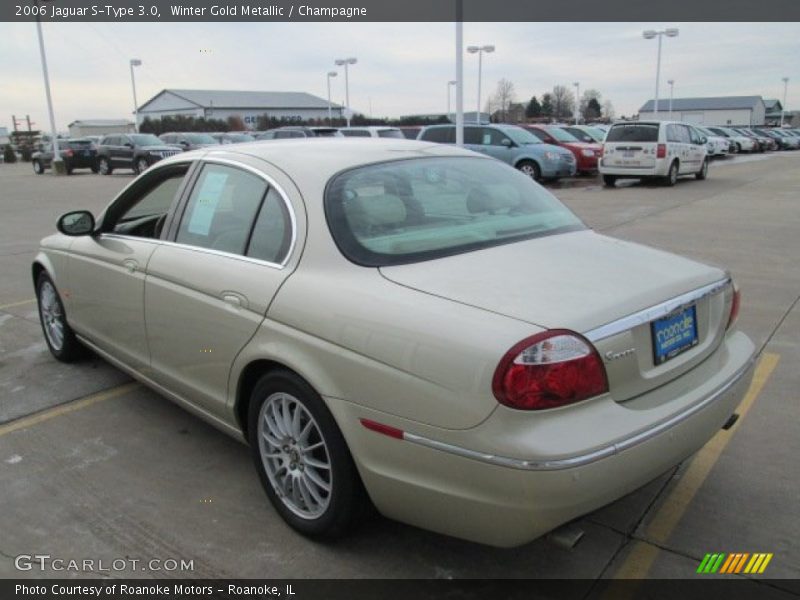 Winter Gold Metallic / Champagne 2006 Jaguar S-Type 3.0